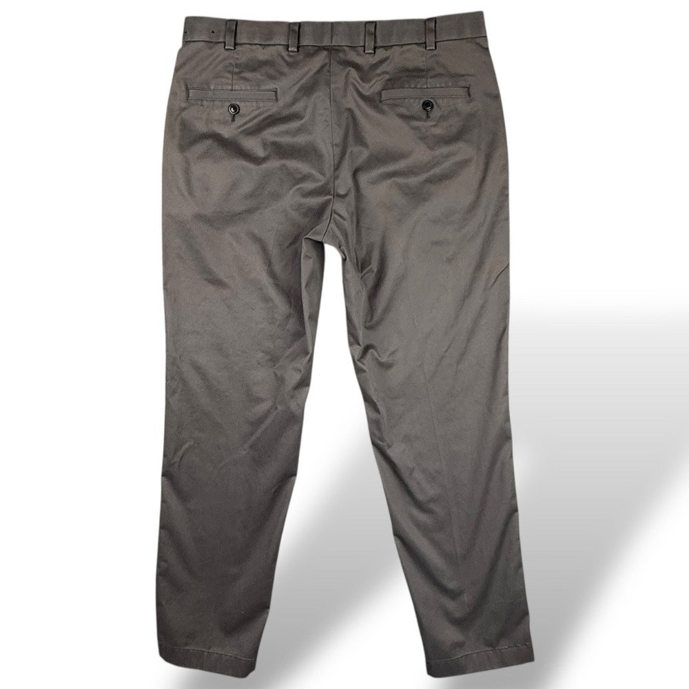 Brooks Brothers Advantage Chino Stretch Clark Fit Tag SZ 36x32 Taupe Gray *READ* - Picture 3 of 8